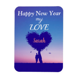 Gute Liebe für das neue Jahr Magnet