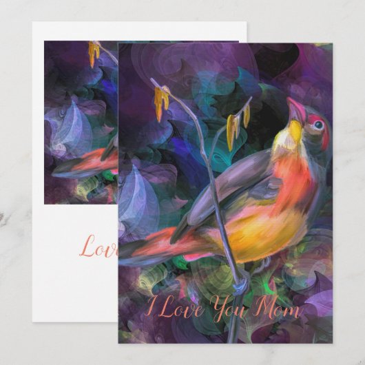 Gute Liebe für den Muttertag Einladung (Vorne/Hinten)