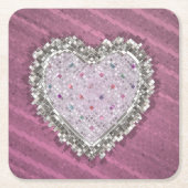 Gute Liebe Rechteckiger Pappuntersetzer (Vorderseite)