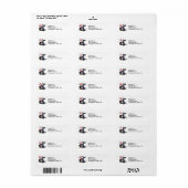 Gute Looking Hexe und Cauldron Address Labels (Vorne)