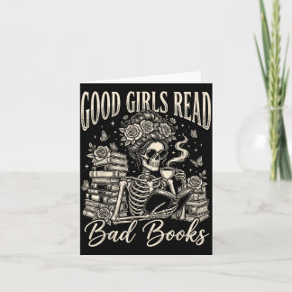 Gute Mädchen lesen schlechte Bücher Funny Smut Les Karte