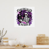 Gute Mädchen lesen schlechte Bücher Poster (Küche)