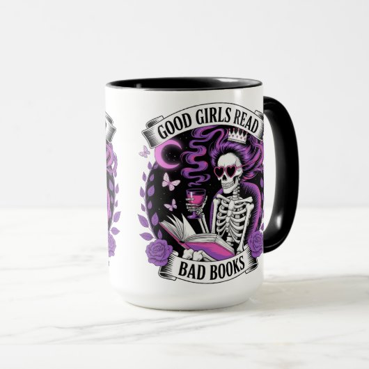 Gute Mädchen lesen schlechte Bücher Tasse (VorderseiteRechts)