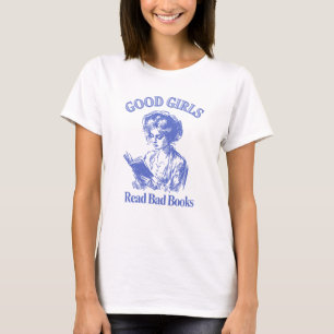 Gute Mädchen lesen schlechte Bücher – Vintage Styl T-Shirt