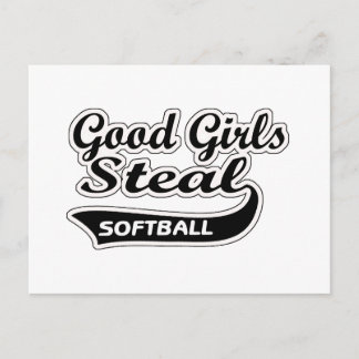 Gute Mädchen Steal (schwarz) Postkarte