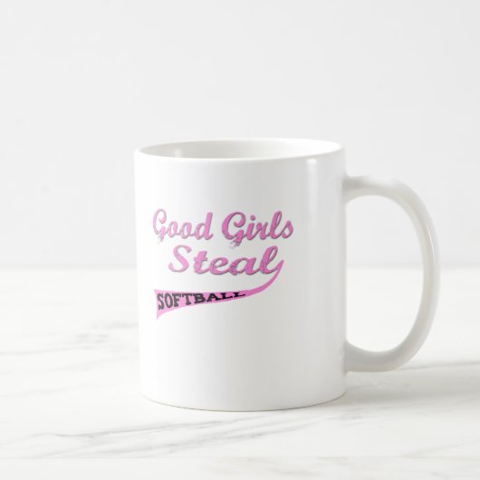 Gute Mädchen stehlen (rosa städtische) Kaffeetasse (Rechts)