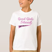 Gute Mädchen stehlen (rosa städtische) T-Shirt (Vorderseite)