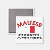 Gute maltesische Sicht Magnet (Vorderseite/Rückseite)