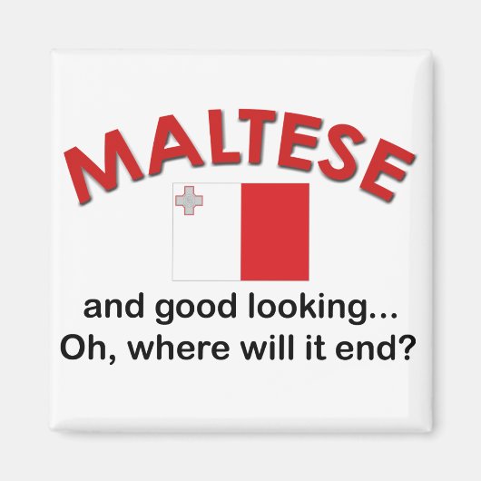 Gute maltesische Sicht Magnet (Vorne)