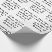 Gute Mamas Große Mamas Geschenkpapier (Ecke)