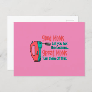 Gute Mamas Ließ Sie die Beaters sehen Große Mamas Postkarte