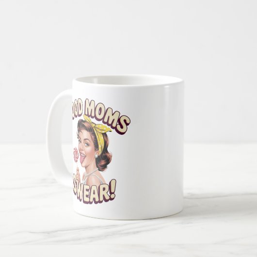 Gute Mamas Sweet - Funny Retro Pop Art Mama Gesche Kaffeetasse (Vorderseite Links)