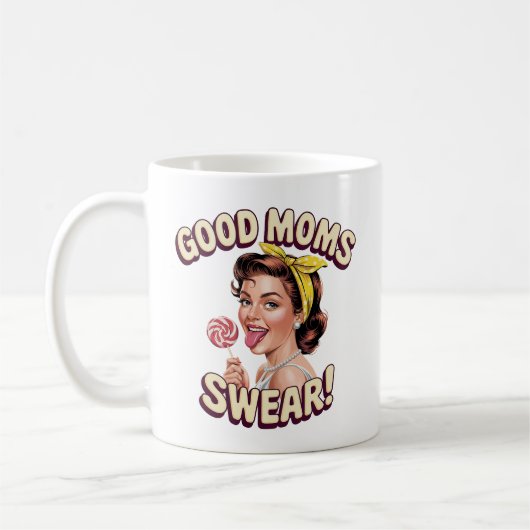 Gute Mamas Sweet - Funny Retro Pop Art Mama Gesche Kaffeetasse (Links)