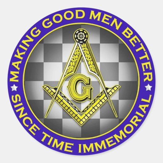 Gute Männer besser als Masonic Sticker (Vorderseite)
