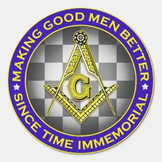 Gute Männer besser als Masonic Sticker (Vorderseite)