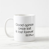Gute Meinung Kaffeetasse (Links)
