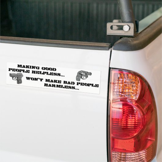 Gute Menschen hilflos machen... Autoaufkleber (Auf Lkw)