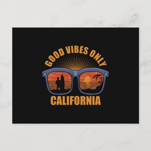 Gute Menschen nur California Surfen Postkarte (Vorderseite)