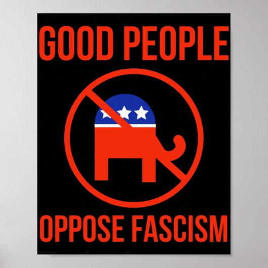 Gute Menschen sind gegen den Faschismus 1 Poster (Vorne)