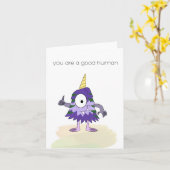 Gute menschliche Karte (Gelbe Blume)