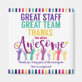 Gute Mitarbeiter Weihnachten Dankeschön Magnet (Vorne)