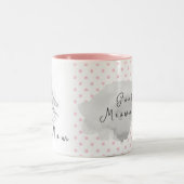 Gute Morgen Cat Mama Zweifarbige Tasse (Mittel)