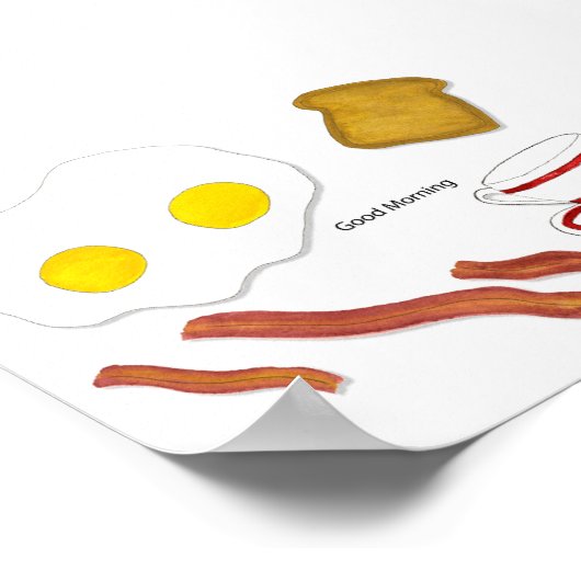 Gute Morgen-Poster & Prints Poster (Ecke)