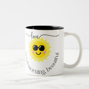 gute Morgenbecher Zweifarbige Tasse