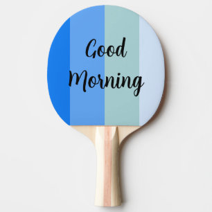 Gute Morgenblauer Streifen Ping Pong Ball Tischtennis Schläger