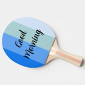 Gute Morgenblauer Streifen Ping Pong Ball Tischtennis Schläger (Seitenansicht)