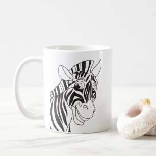 Gute Morgenbriefe Schönes Zebra Schwarz & Weiß Kaffeetasse