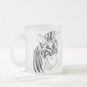 Gute Morgenbriefe Schönes Zebra Schwarz & Weiß Mattglastasse (Links)