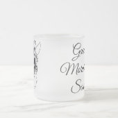 Gute Morgenbriefe Schönes Zebra Schwarz & Weiß Mattglastasse (Mittel)