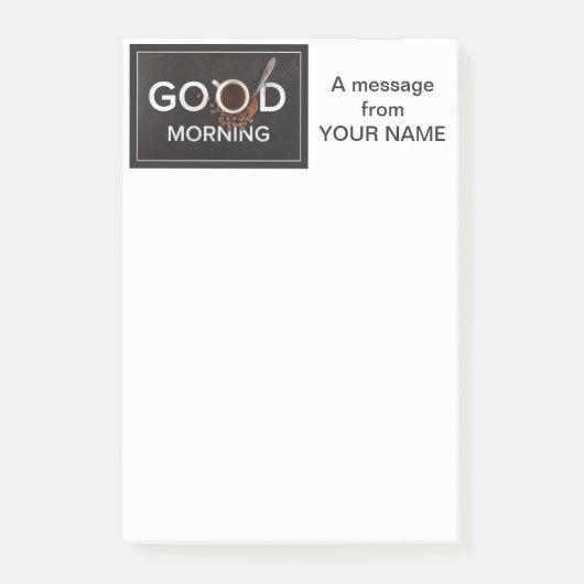 Gute Morgencoffee-Brand Post-It-Notizen Post-it Klebezettel (Vorderseite)