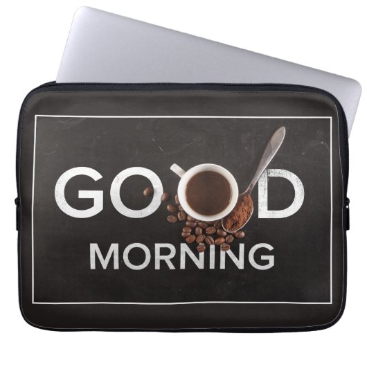 Gute Morgencoffee-Laptop-Ärmel Laptopschutzhülle (Vorderseite)