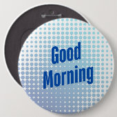Gute morgendliche blaue Punkte Button (Vorne & Hinten)