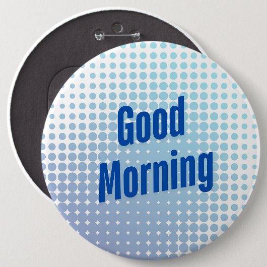 Gute morgendliche blaue Punkte Button (Vorne & Hinten)