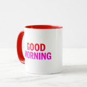 Gute morgendliche Tasse - positives Zitat Kaffee C (Vorderseite Links)