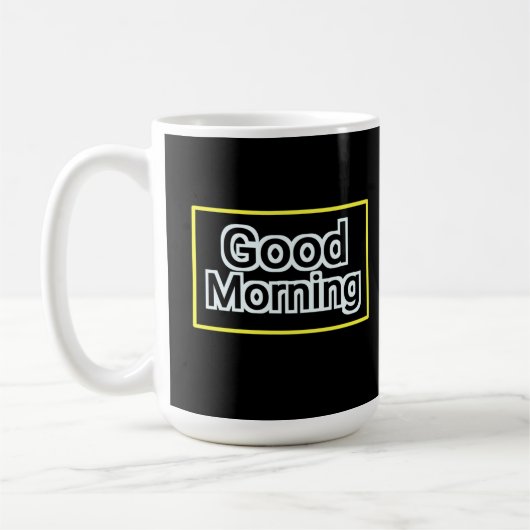 Gute morgendliche Tasse - positives Zitat Kaffee C (Links)