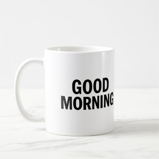 Gute morgendliche Tasse - positives Zitat Kaffee C (Links)