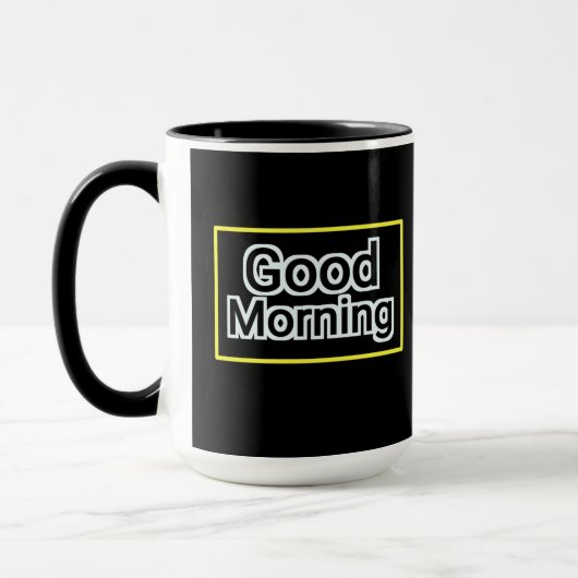 Gute morgendliche Tasse - positives Zitat Kaffee C (Links)