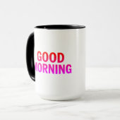 Gute morgendliche Tasse - positives Zitat Kaffee C (Vorderseite Links)