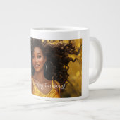 Gute Morgengraue Jumbo-Tasse (Vorderseite Rechts)