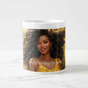 Gute Morgengraue Jumbo-Tasse