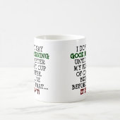 Gute Morgengraue Kaffee-Tasse oder Reiseumarmung Kaffeetasse (Mittel)