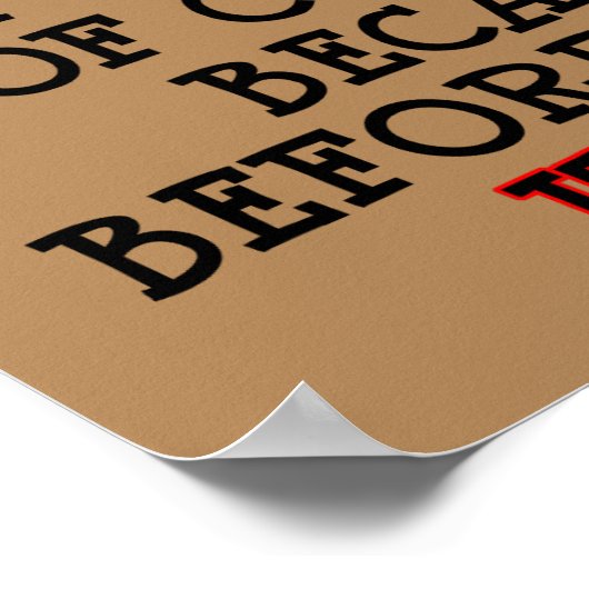 Gute Morgengraue Kaffeepulver-Zeichen Poster (Ecke)