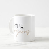 Gute Morgengraue Tasse (Vorderseite Links)