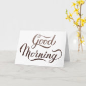 Gute Morgenkalligraphie Karte (Gelbe Blume)