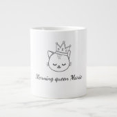 Gute Morgenkönigin anpassbare Tasse (Vorderseite)