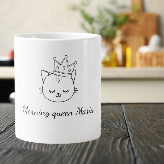 Gute Morgenkönigin anpassbare Tasse